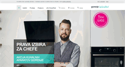 Desktop Screenshot of gorenje.si