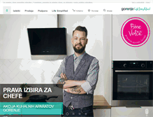 Tablet Screenshot of gorenje.si