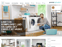 Tablet Screenshot of gorenje.dk