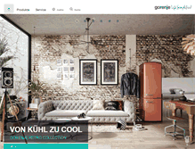 Tablet Screenshot of gorenje.at