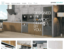 Tablet Screenshot of gorenje.lv