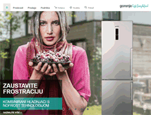 Tablet Screenshot of gorenje.hr