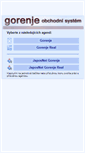 Mobile Screenshot of obchod.gorenje.cz
