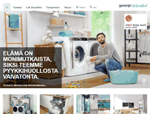 Tablet Screenshot of gorenje.fi