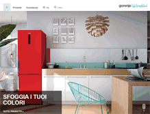 Tablet Screenshot of gorenje.it